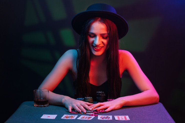 Tampilan meja roulette dealer langsung dengan multi-kamera